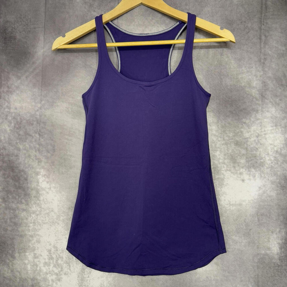 Lululemon Cool Purple Racerback Tank Top Women Size 4